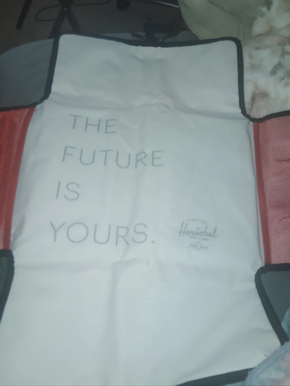 HERSCHEL SUPPLY CO Grey/White Baby Changing Diaper Mat/Storage